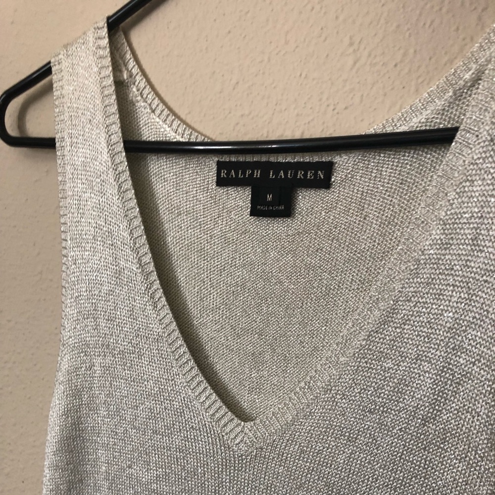 Ralph Lauren metallic tank/vest